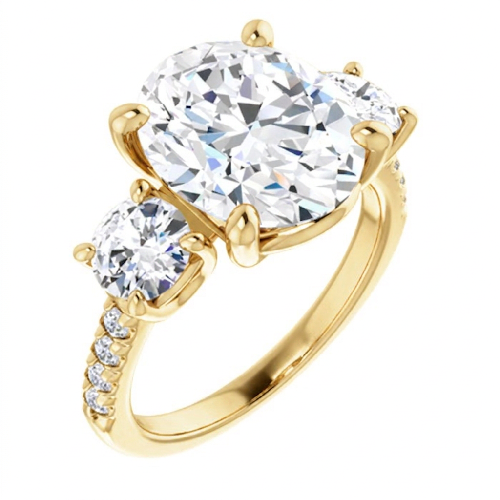 yellow-gold oval