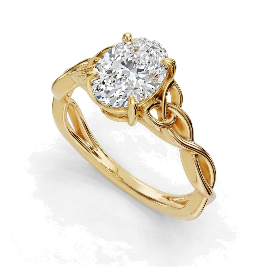 yellow-gold oval