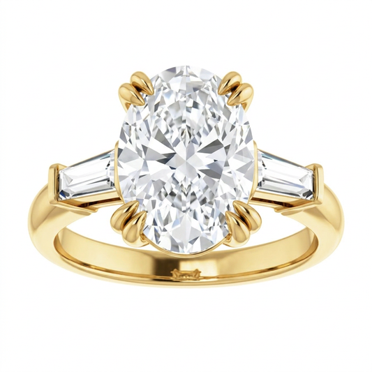 yellow-gold oval