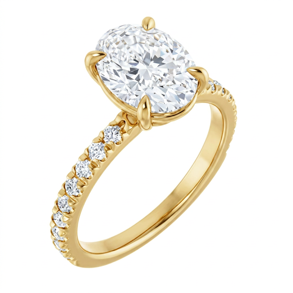 yellow-gold oval