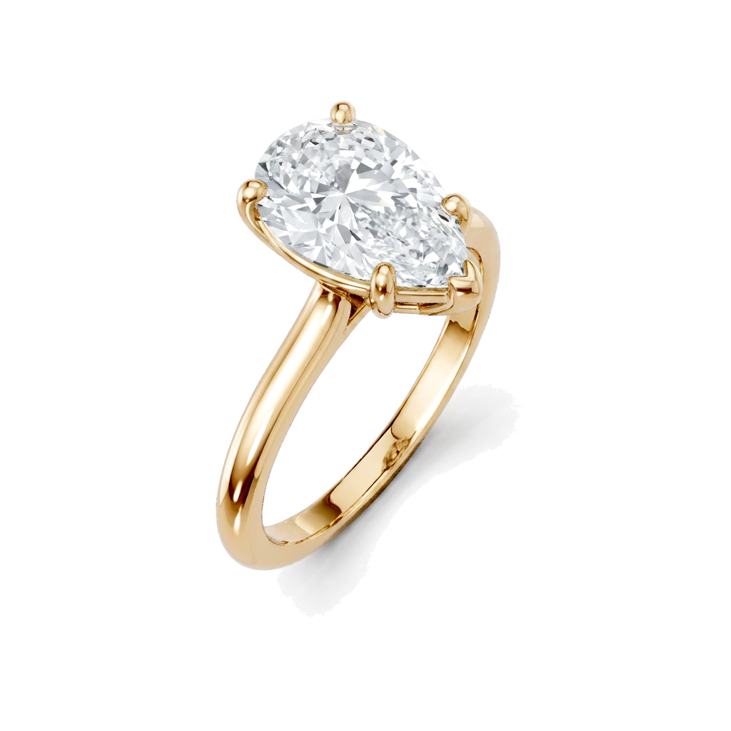 yellow-gold pear (angle 1)