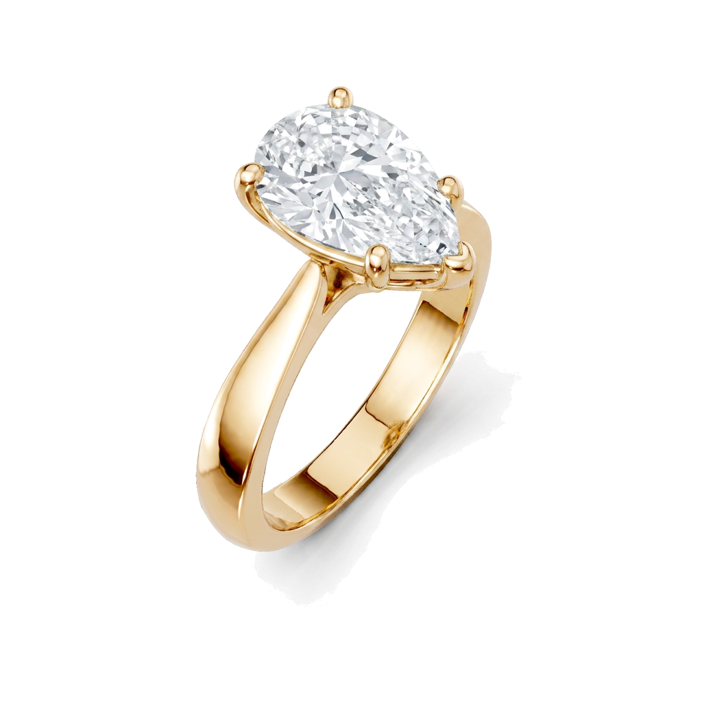 yellow-gold pear (angle 1)