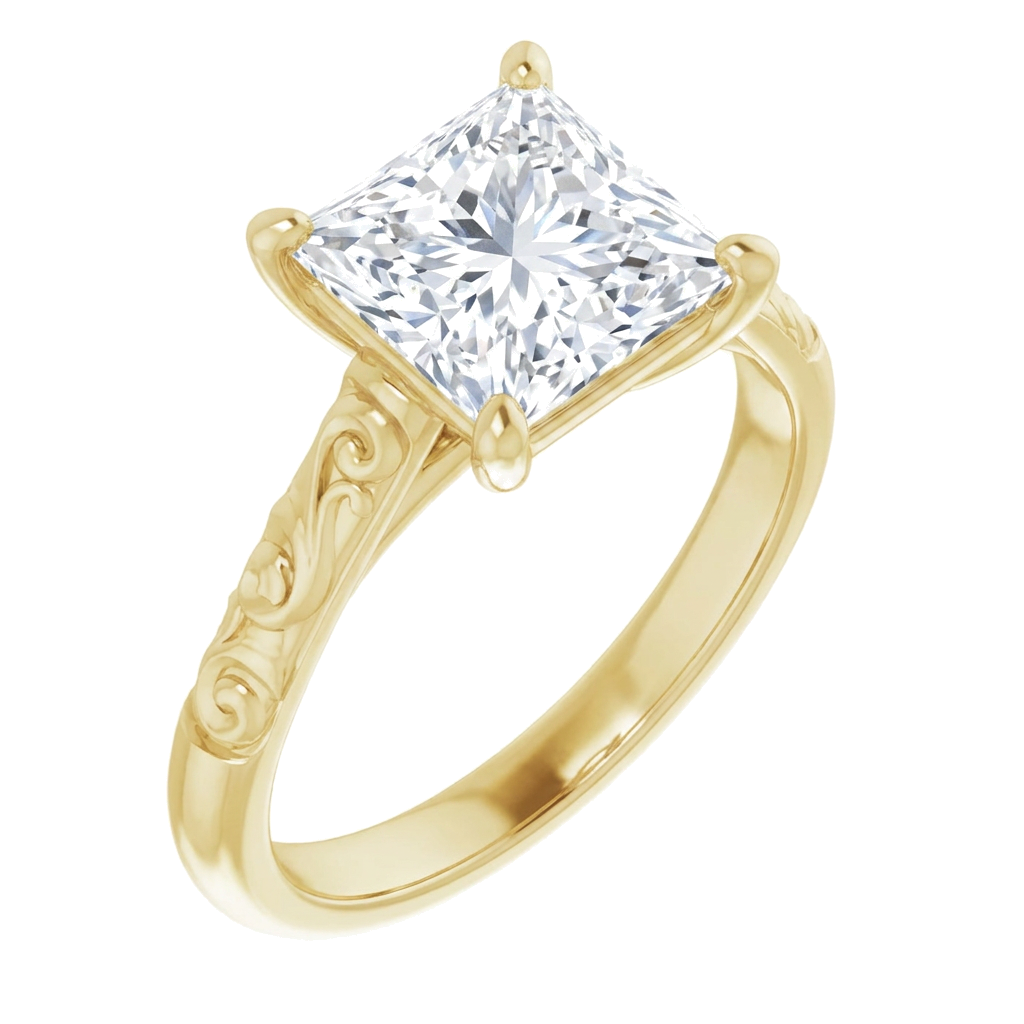 yellow-gold princess (angle 1)