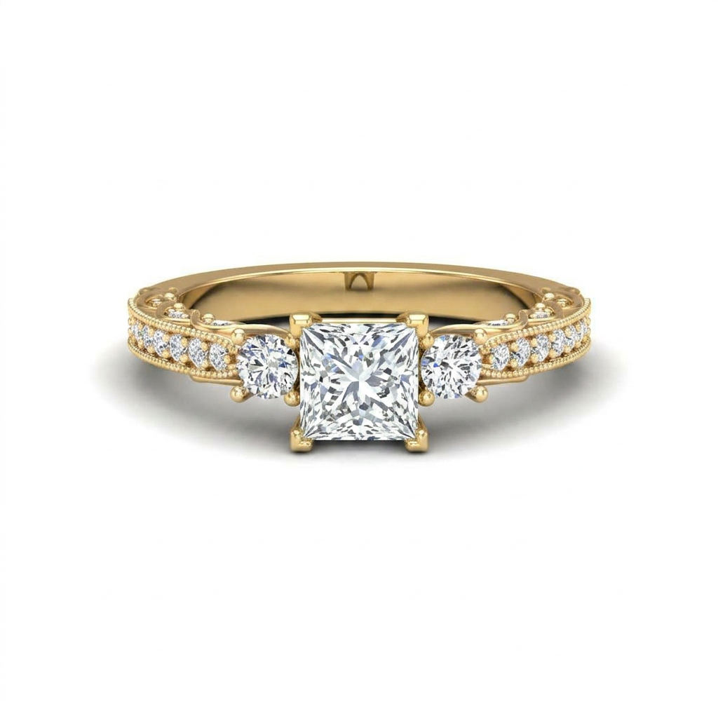 yellow-gold princess