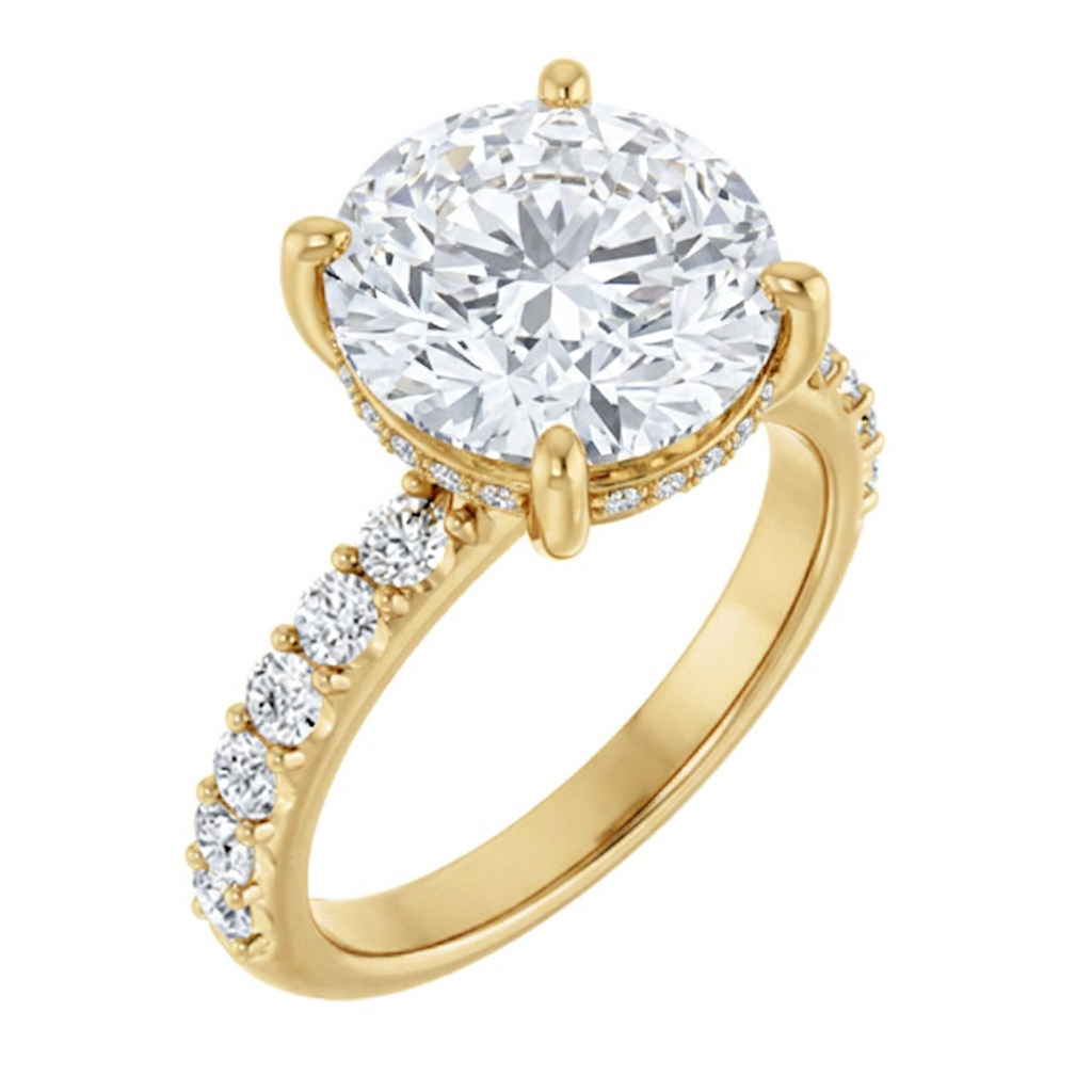 yellow-gold round