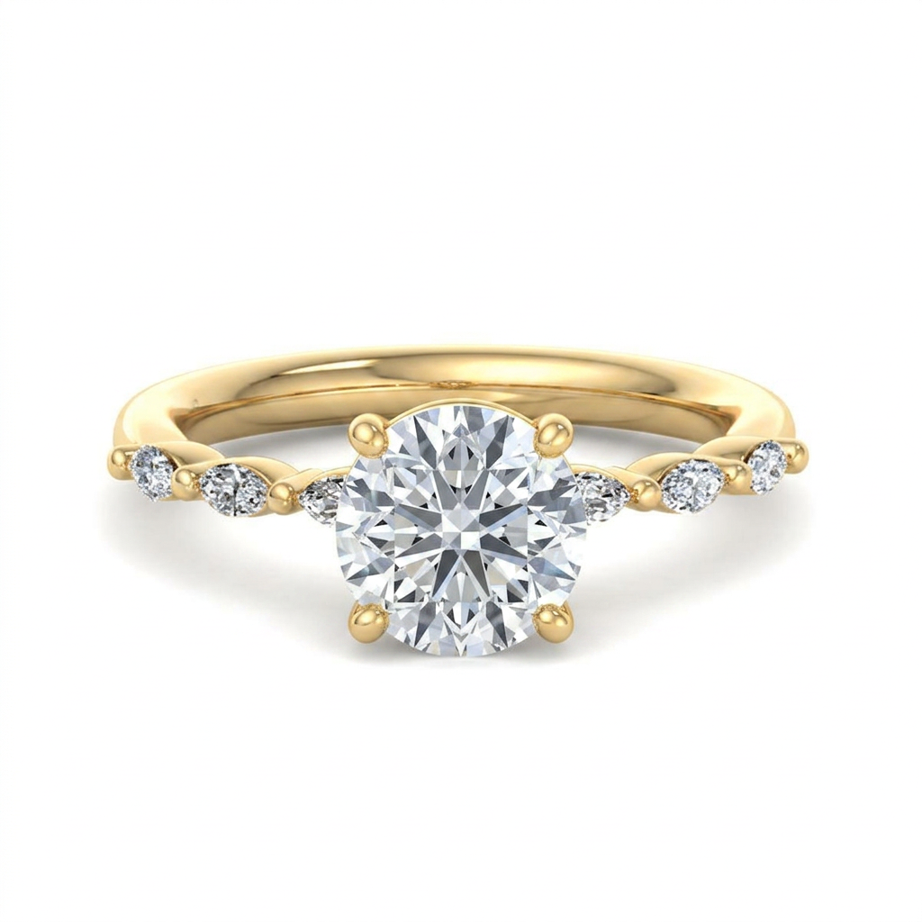 yellow-gold round