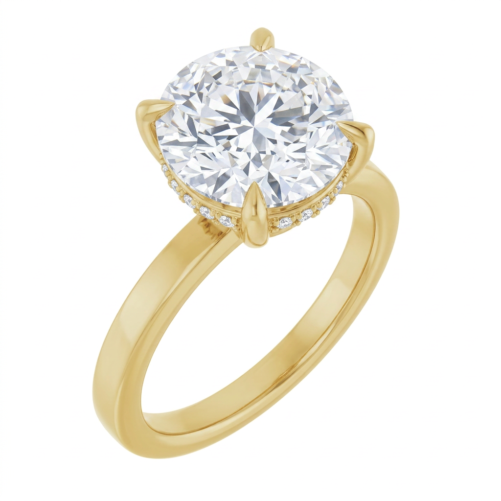 yellow-gold round