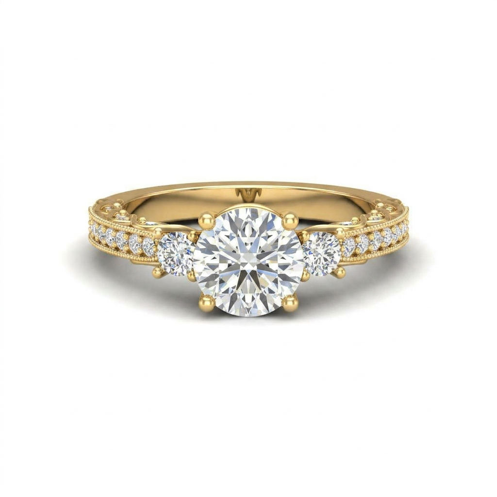 yellow-gold round