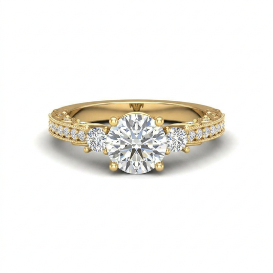 yellow-gold round