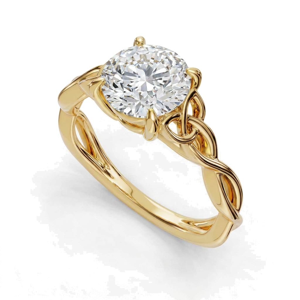 yellow-gold round
