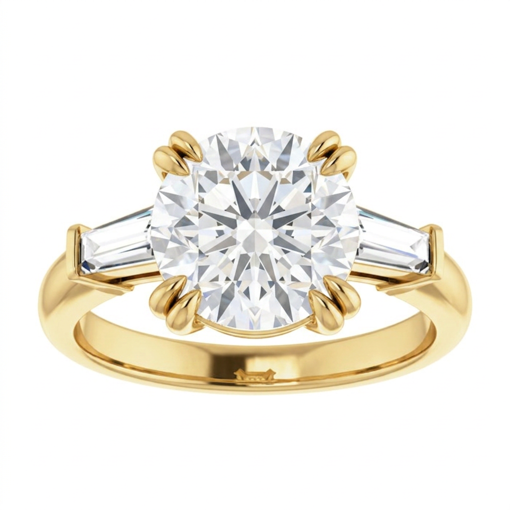 yellow-gold round