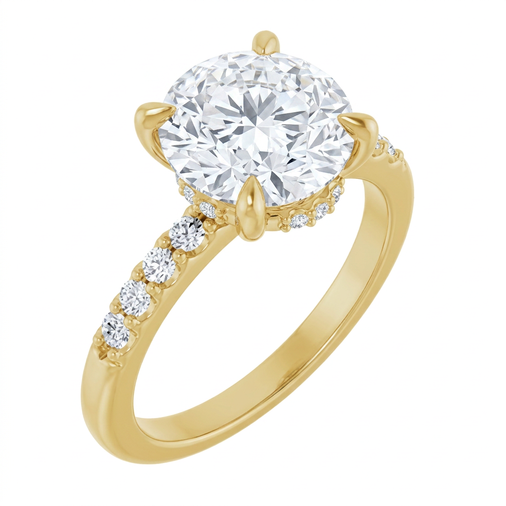yellow-gold round