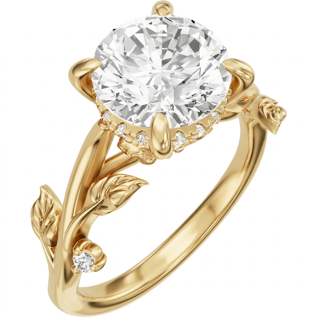 yellow-gold round