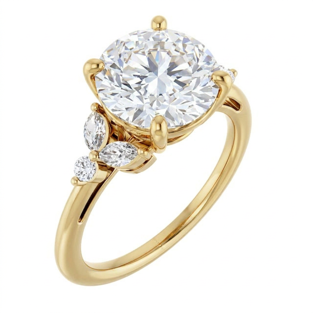 yellow-gold round